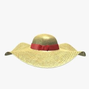 Modelo 3d de chapéu de sol da moda