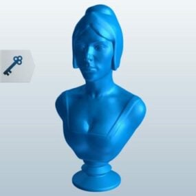 سيدة تمثال نصفي نموذج 3D