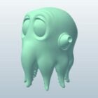 Topper Squid Head Character