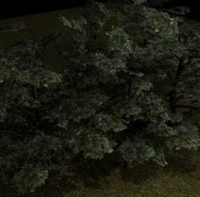 Листя дерево Lowpoly модель 3d