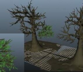 Dead Trees V1 3d model