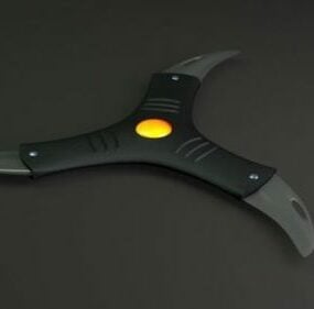 Tri-blade Modern Boomerang 3d model