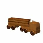 Camión de juguete de madera