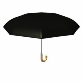 Svart paraply 3d-modell