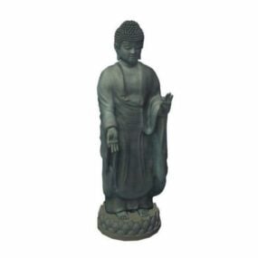 Model 3d Patung Buddha Ushiku