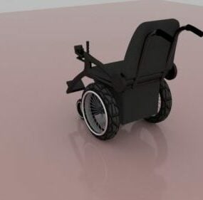 Relax Wheel Chair Rigged 3d model