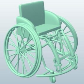 車椅子バスケットボールの3Dモデル