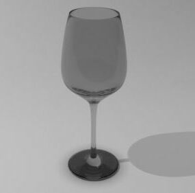 Model 3d gelas wain