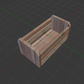 3D model dřevěné krabičky