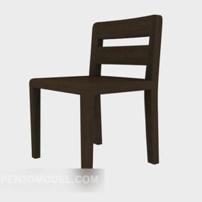 Wood Chair Common Design 3d model