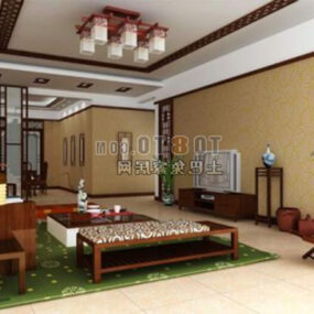 Country Home Living Room 3D-malli