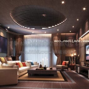 Living Room Modern Ceiling Decor 3d model
