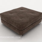 Simple Brown Sofa Stool V1