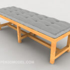 Grey Simple Sofa Bench Wooden
