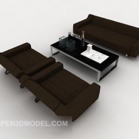 Canapé simple d'affaires moderne modèle 3D