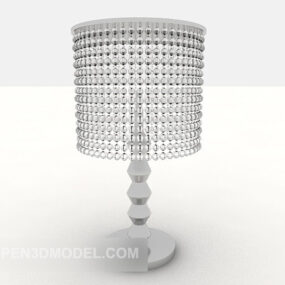 Jednoduchý 3D model křišťálové stolní lampy