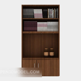 Mô hình 3d tủ sách đơn giản