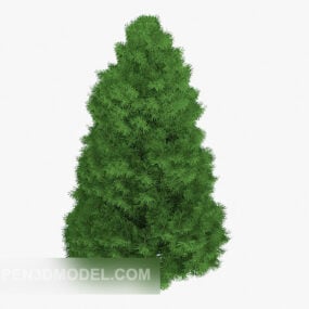 Décoration de jardin en pin vert modèle 3D