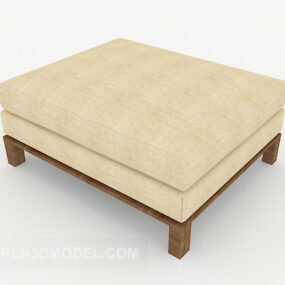 Tabouret de canapé carré minimaliste moderne modèle 3D