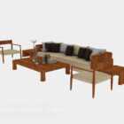 Bộ bàn ghế sofa gia đình đơn giản hiện đại V1