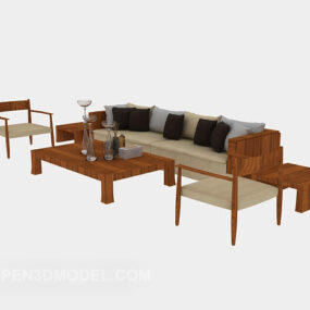 Nowoczesne domowe proste zestawy sof V1 Model 3D