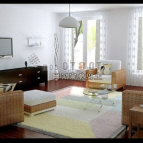Modern Living Room House Design 3d model
