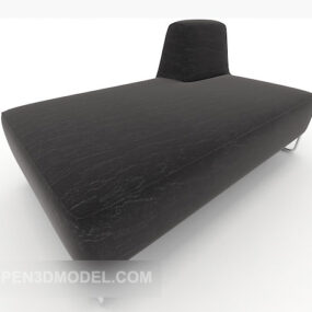 ブラックソファスツールV1 3Dモデル