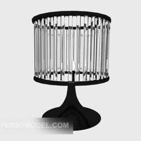 Home Simple Table Lamp Transparent Shade 3d model