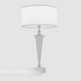 نموذج مصباح منصة أبيض حديث سخي ثلاثي الأبعاد