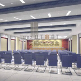 Center Conference Hall Furniture 3d model