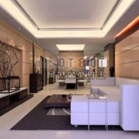Living Room Elegant Furniture Interior 3d model