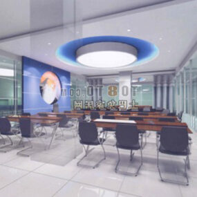 Kancelářské centrum interiérový nábytek 3D model