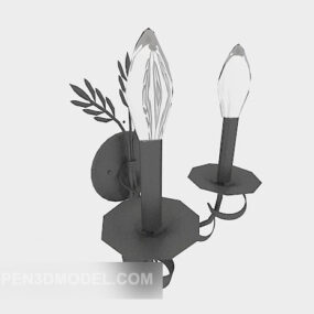 Simple Home Wall Lamp Antique 3d model