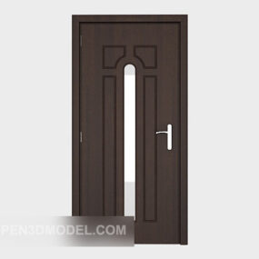 Home Door Design Dark Brown 3d model