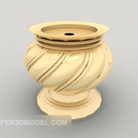 Big Gold Vase 3d model