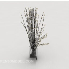 Model 3d Hiasan Pokok Kering yang Mudah