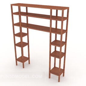 Home Bookcase Decoration 3d model