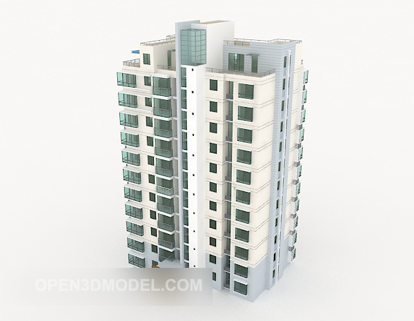City Apartment Hi-rise Building