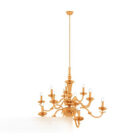 Simple Gold Chandelier