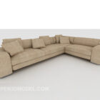 Home Lichtbruine sofa voor meerdere personen