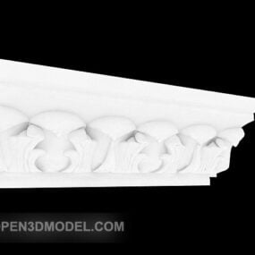 Simple Home Plaster Line Corner 3d model