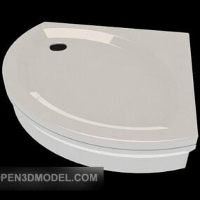 Home Bathroom Chassis White Plastic 3d model