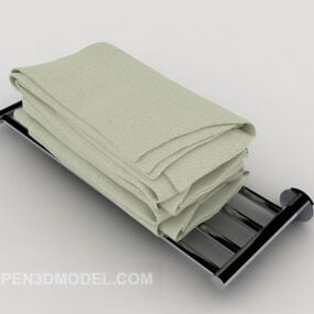 Bath Towel With Rack 3d model