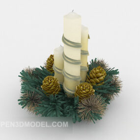 Home Lighting Candle 3d model