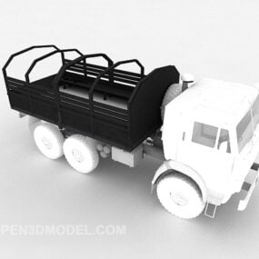 Large Truck White Color 3d model