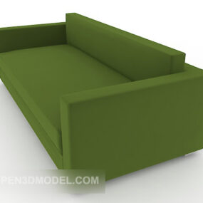 Green Simple Multiplayer Sofa 3d model