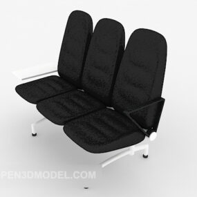सार्वजनिक स्थान पर आराम कुर्सी 3डी मॉडल