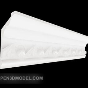 Model 3d Cetakan Garis Plaster Sederhana