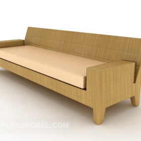 Simple Generous Multi-seaters Sofa 3d model