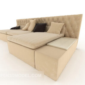 Model 3d Sofa Berbilang tempat duduk Santai Rumah